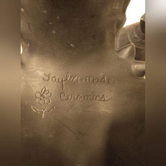 💥CLOSING Nov.1 SALE💥Vintage Handmade Ceramic 3 head Indian Chief Canister - Picture 4 of 7